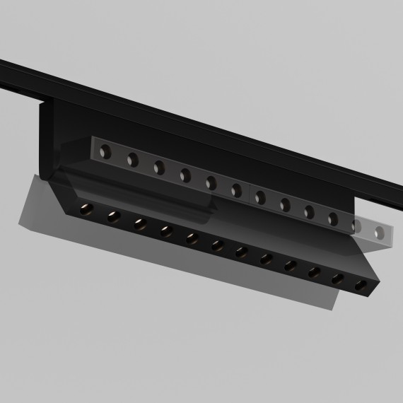 TR194-1-12W4K-M-B Ультратонкий трековый диммируемый по TRIAC 0/1-10V магнитный светодиодный светильник Maytoni Levity CRI90+ 4000К 430Лм 30° 12Вт