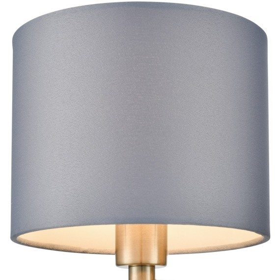 8108/1W MODERNI LN25 латунь титаниум/серый, металл/текстиль/стекло Бра E14 40W 220V DAMONA