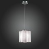 SL117.503.01 Светильник подвесной ST-Luce Серебристый/Белый с полосками E27 1*60W ONDE