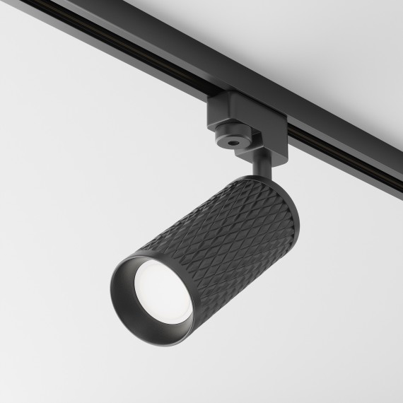 Однофазный двужильный трековый светильник Maytoni Unity TR011-1-GU10-B Focus Design под сменную лампу GU10