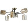 Потолочная люстра с 6 стеклянными плафонами под лампы E27 Arte Lamp MERCI A4185PL-6BK