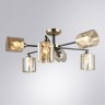 Потолочная люстра с 6 стеклянными плафонами под лампы E27 Arte Lamp MERCI A4185PL-6BK