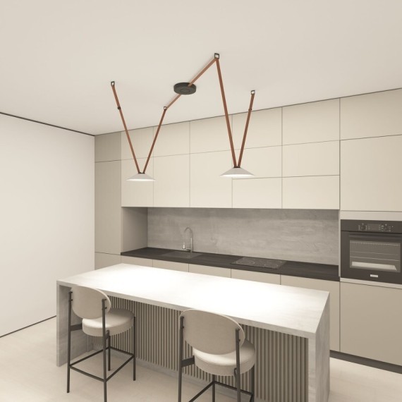 DK5565-WH+BK Cветодиодный светильник на ременный шинопровод Denkirs Belty CRI90+ 3000К 1850Лм 120° 20Вт