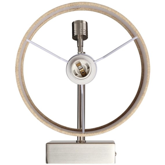 8250/2W MODERNI LN25 000  никель/бежевый, металл/текстиль бра Е14 40W+ LED 3W 4000K 220V NIKKI