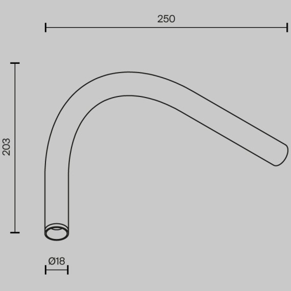 Светильник Technical C104WL-3W3-6K-B