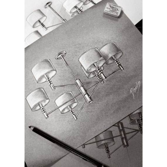 Люстра потолочная Maytoni MOD527PL-06N LINCOLN под лампы 6xE14 40W