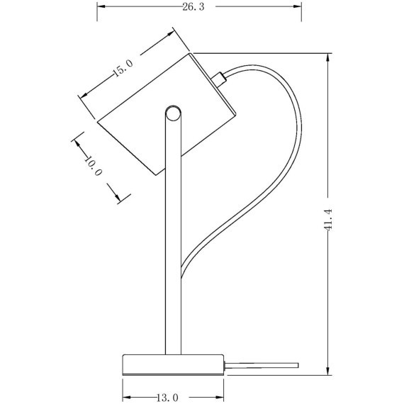 Декоративная настольная лампа Freya FR4004TL-01WB Elori под лампу 1xE27 25W