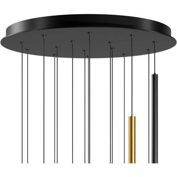 Подвесная каскадная светодиодная люстра "второй свет" LED 51W RA80 3950лм 3000К Maytoni Bubble dream MOD383PL-L40BBS3K