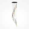 Подвесная каскадная светодиодная люстра "второй свет" LED 51W RA80 3950лм 3000К Maytoni Bubble dream MOD383PL-L40BBS3K
