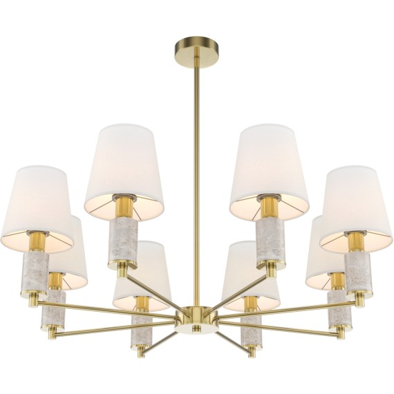 Люстра на штанге с благородным серым мрамором Maytoni MOD483PL-08BS