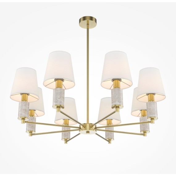 Люстра на штанге с благородным серым мрамором Maytoni MOD483PL-08BS