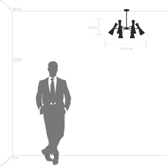 Люстра потолочная Lightstar 816067 Dumo под лампы 6xE14 240W