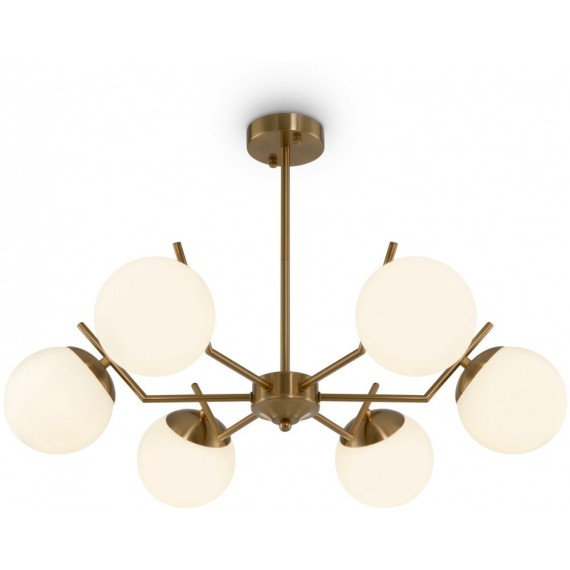 Люстра потолочная Freya FR5173PL-06BS Moonrock под лампы 6xE27 60W