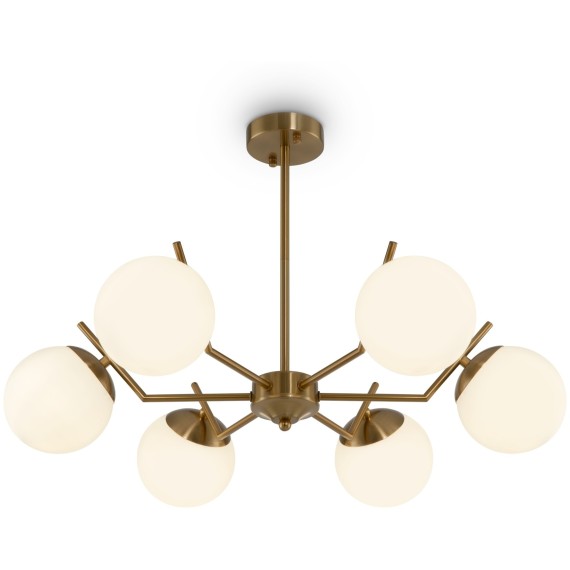 Люстра потолочная Freya FR5173PL-06BS Moonrock под лампы 6xE27 60W