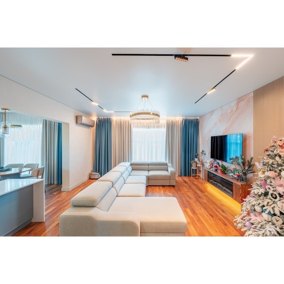 DK8014-BK Трековый магнитный светодиодный SMART (TUYA, Алиса, Wi-Fi, пам. настроек) светильник Denkirs SMART 220V CRI90+ 3000-6000К 1520Лм 120° 18Вт