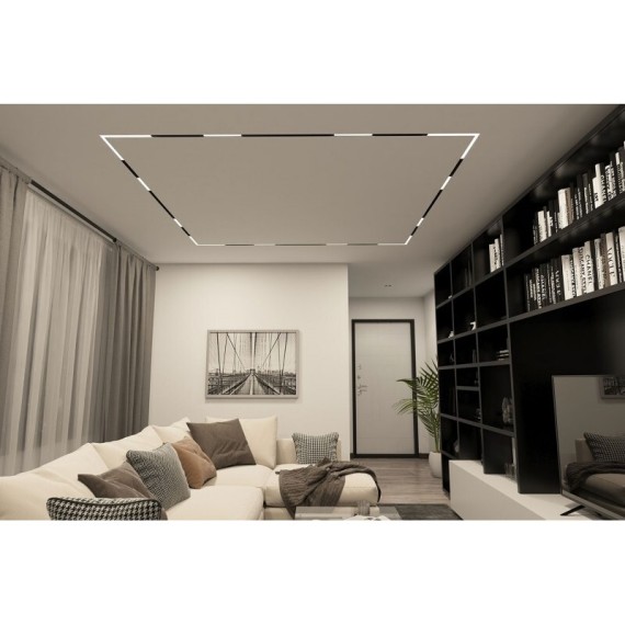 DK8014-BK Трековый магнитный светодиодный SMART (TUYA, Алиса, Wi-Fi, пам. настроек) светильник Denkirs SMART 220V CRI90+ 3000-6000К 1520Лм 120° 18Вт