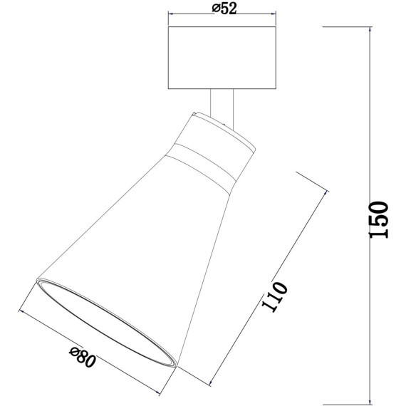 Потолочный светильник Technical C061CL-01W