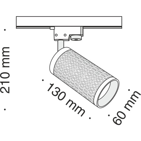 Однофазный двужильный трековый светильник Maytoni Unity TR011-1-GU10-G Focus Design под сменную лампу GU10