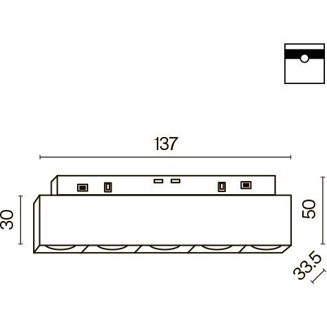 TR076-2-10W3K-B Трековый магнитный светодиодный светильник Maytoni Gravity CRI90+ 3000К 482Лм 30° 10Вт