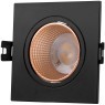 DK3071-BBR Встраиваемый светильник, IP 20, 10 Вт, GU5.3, LED, черный/бронзовый, пластик