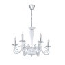 39129 MEDUNO MEDUNO 1 Люстра потолочная классическая, 6xE14, 240Вт, хромированный, белое стекло