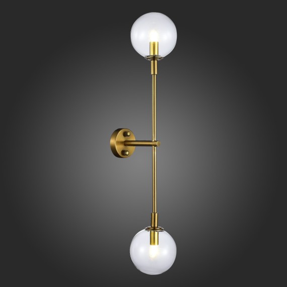 SL1506.201.02 Бра ST-Luce Золотистый/Прозрачный G9 2*5W 4000K CHIETI