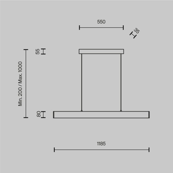 Подвесной светильник Step P010PL-L30W