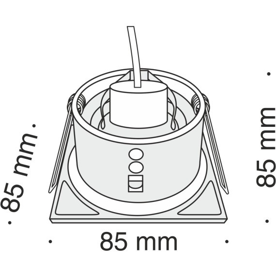 Встраиваемый светильник Maytoni DL033-2-01W Zoom IP65 под лампу 1xGU10 50W