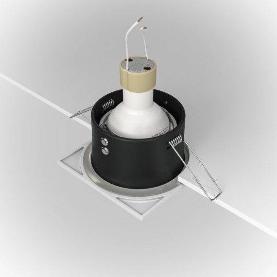 Встраиваемый светильник Maytoni DL033-2-01W Zoom IP65 под лампу 1xGU10 50W