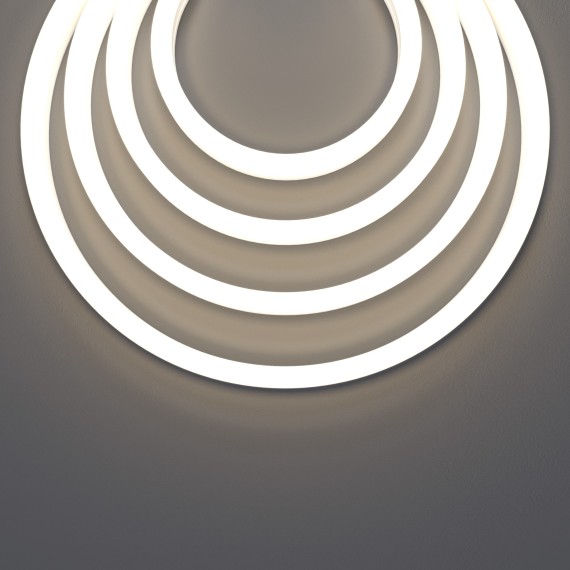 Гибкий неон 17x12 24В 10Вт/м 4000K IP67 5м 432002