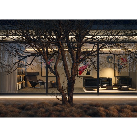 Гибкий неон 17x12 24В 10Вт/м 4000K IP67 5м 432002