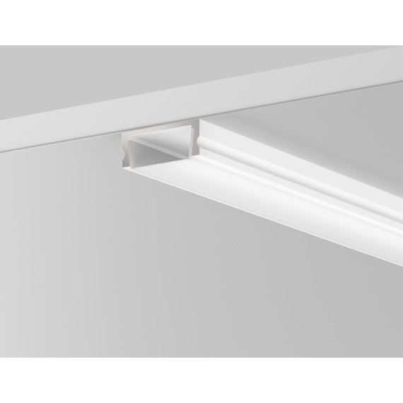 Алюминиевый профиль накладной 15x6 (Белый, 2 м), ALM-001-W-2M 631004