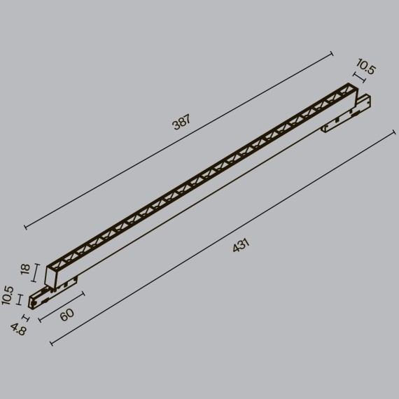 Трековый светильник Maytoni Points Levity 4000К 20Вт 30° TR193-1-20W4K-M-B