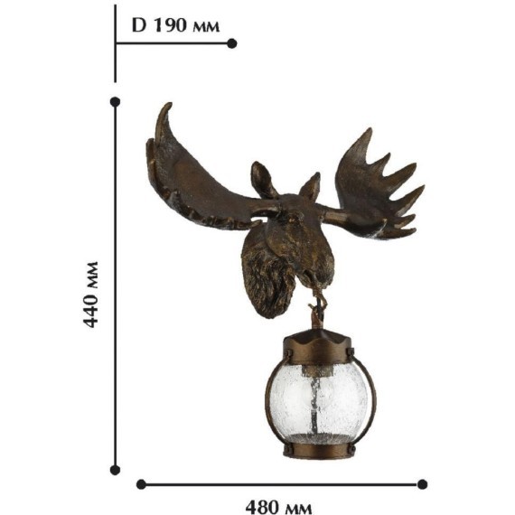 Настенный фонарь уличный Hunt 1848-1W