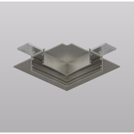 TR5705-DN Угловой элемент для шинопровода в ГКЛ 12.5мм цвет тёмный никель Denkirs Shine Hide 48V