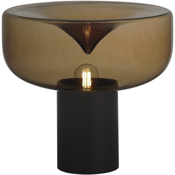 SL6014.414.01 Прикроватная лампа ST-Luce Черный/Коричневый E27 1*40W RIPPLE