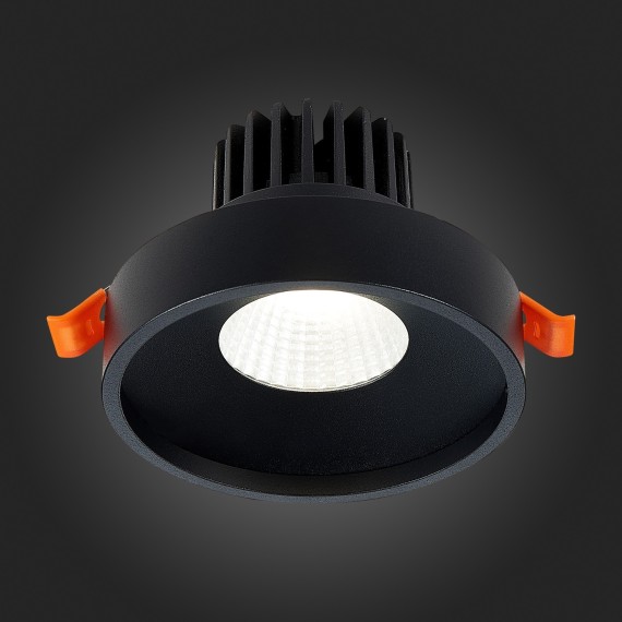 ST751.448.10 Св-к встр. Черный LED 1*10W 4000K 750Lm Ra90 38° IP20 D100xH75 170-240V Встраиваемые светильники