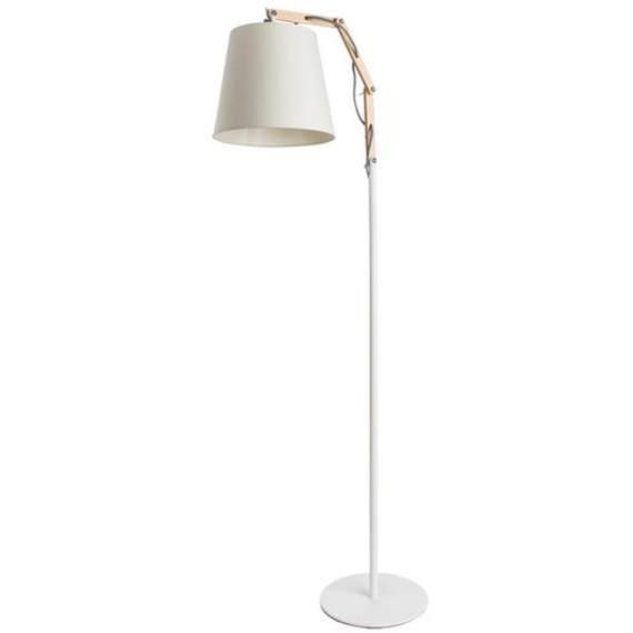 Торшер с абажуром Arte Lamp A5700PN-1WH PINOCCHIO под лампу 1xE27 60W