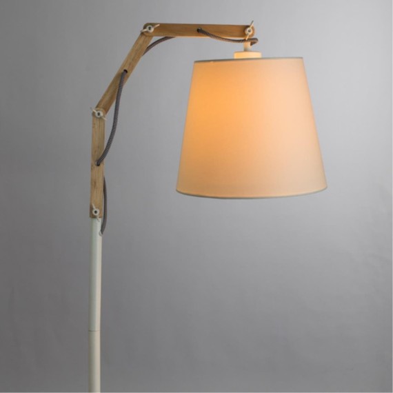 Торшер с абажуром Arte Lamp A5700PN-1WH PINOCCHIO под лампу 1xE27 60W