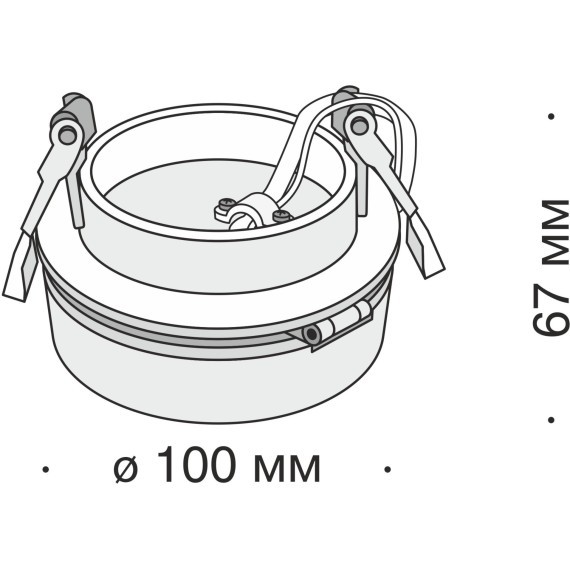 Встраиваемый светильник Maytoni DL2003-L12W4K Magic светодиодный LED 12W