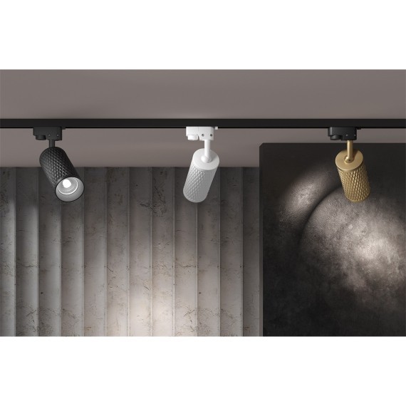 Однофазный двужильный трековый светильник Maytoni Unity TR011-1-GU10-W Focus Design под сменную лампу GU10