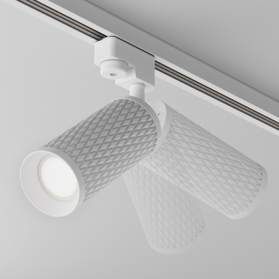 Однофазный двужильный трековый светильник Maytoni Unity TR011-1-GU10-W Focus Design под сменную лампу GU10