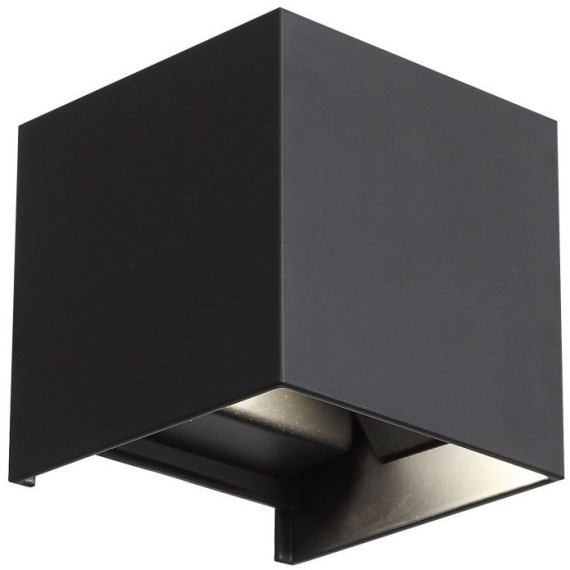 SL560.401.02 Светильник уличный настенный ST-Luce Черный/Черный LED 2*3W 4000K STAFFA