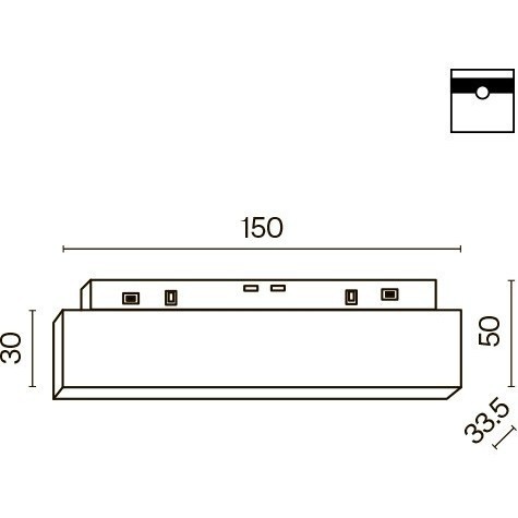 TR074-2-7W3K-B Трековый магнитный светодиодный светильник Maytoni Gravity CRI90+ 3000К 470Лм 120° 7Вт
