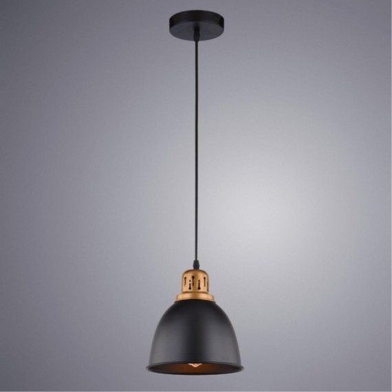 Подвесной светильник с 1 плафоном Arte Lamp A4245SP-1BK EURICA под лампу 1xE27 60W