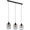 43333 Подвес WRINGTON, 3X60W(E27), L740, B150, H1100, сталь, черный