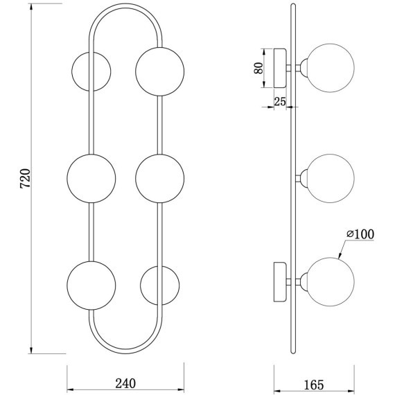 Настенный светильник (бра) Freya FR5233WL-04BS1