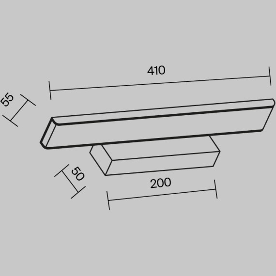 Подсветка для зеркал и картин Maytoni MIR005WL-L16B GleamLED 16.2W
