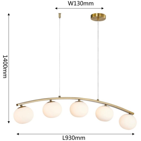 Подвесной светильник Arcata 4055-5P