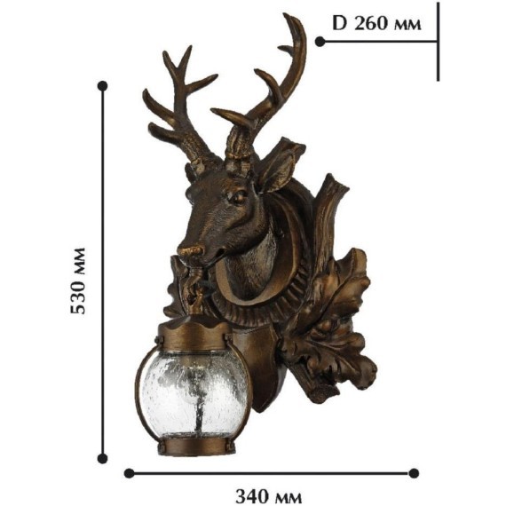 Настенный фонарь уличный Hunt 1849-1W